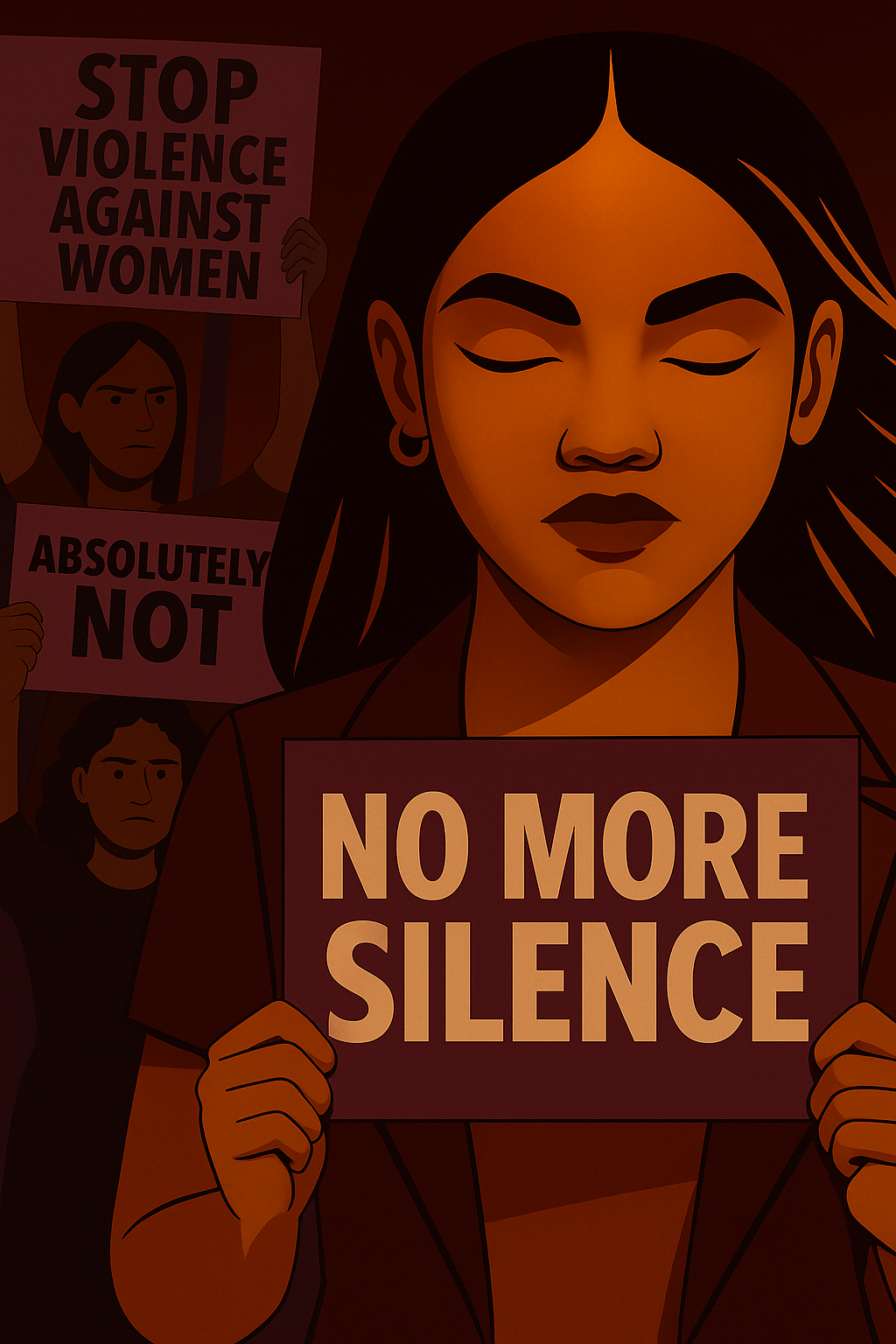 Mobile crop of protest image